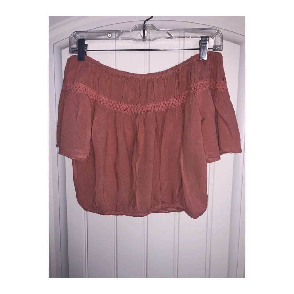 Off the shoulder cropped top